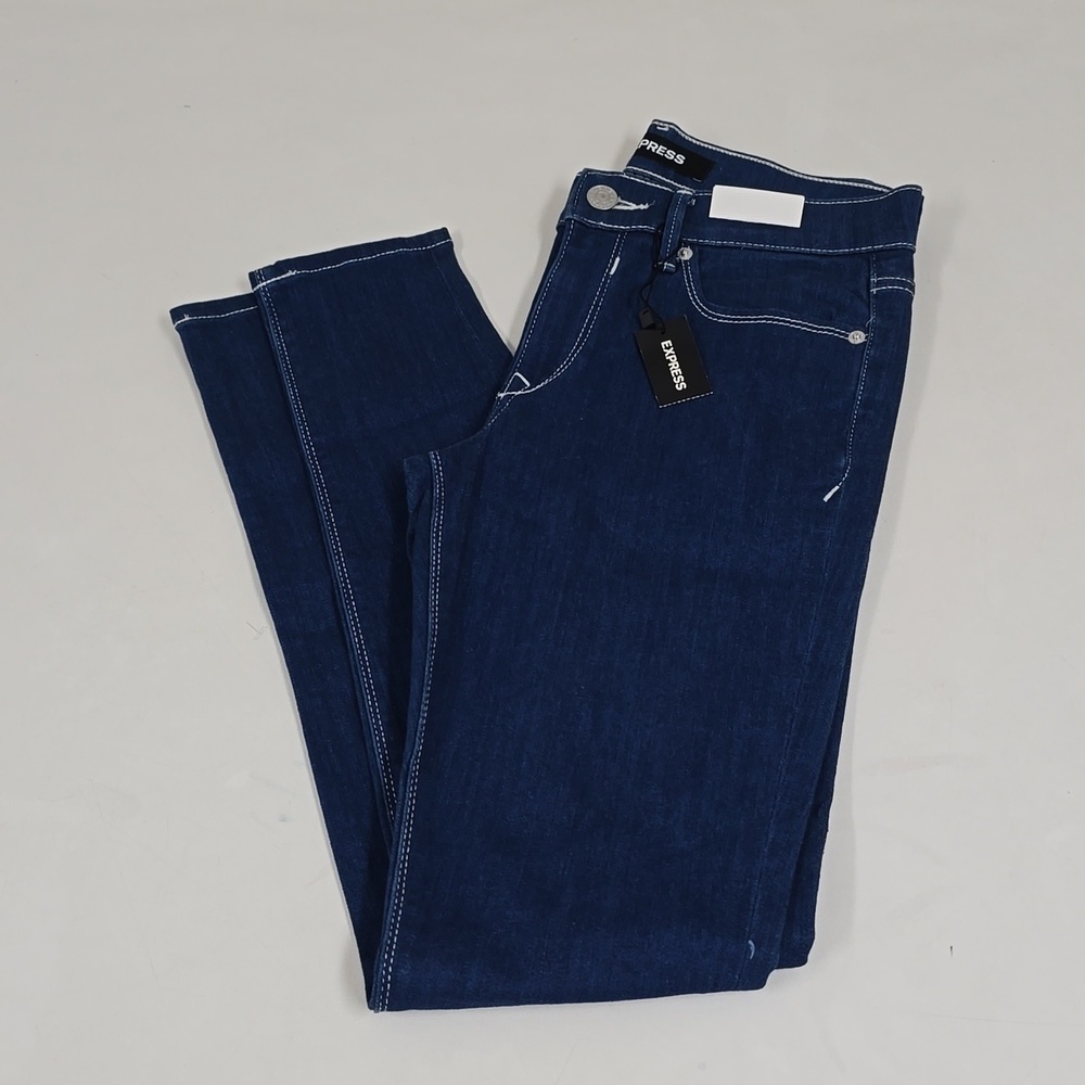 Express Ankle Legging Mid Rise Jeans - Picture 2 of 14